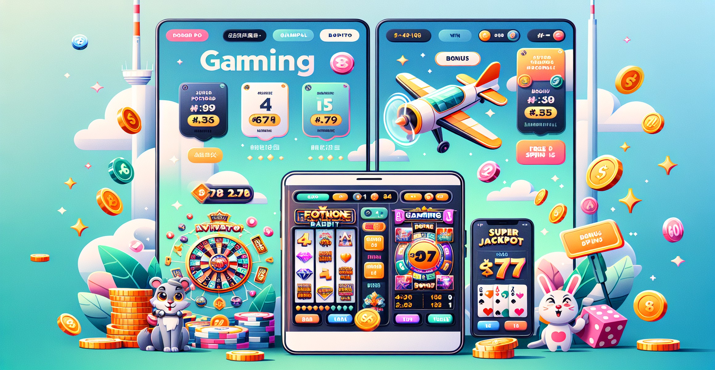 Fortune Rabbit Slots - Spin to win with Aviatrixrj's rabbit-themed slots.